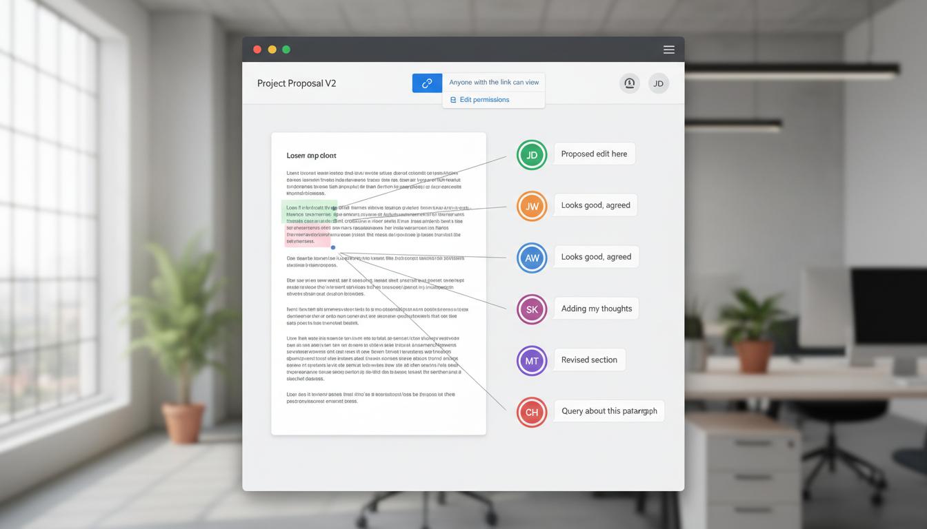企业日常办公场景下的WPS Office使用示意